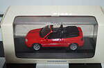 Minichamps (dealer box) vw golf convertible in red, 1:43 diecast