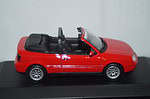 Minichamps (dealer box) vw golf convertible in red, 1:43 diecast