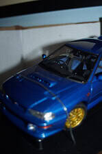 Autoart subaru impreza 22b rhd met blue 1:18 diecast autoart 78601