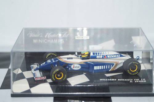 Minichamps williams renault fw 16 testcar d.hill 430 950095 1:43