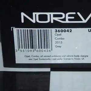 Norev opel combo 2013 grey 1:43 diecast 360042