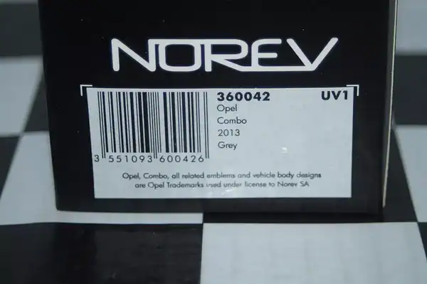 Norev opel combo 2013 grey 1:43 diecast 360042