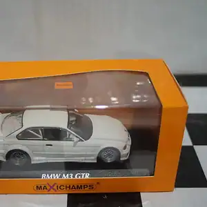Maxichamps bmw m3 gtr (e36) 1993 in white 1:43 940 023381