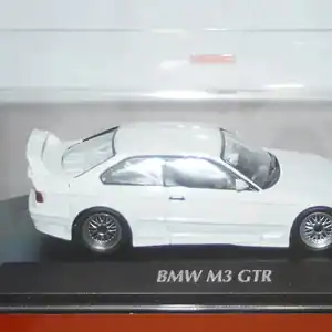 Maxichamps bmw m3 gtr (e36) 1993 in white 1:43 940 023381