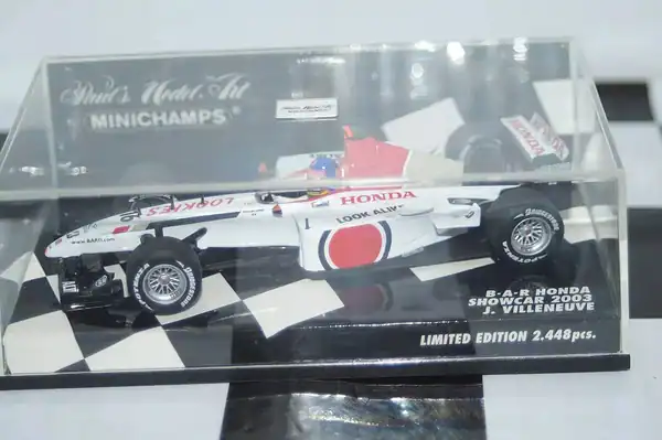 Minichamps bar honda showcar 2003 j. villeneuve 400 030086 1:43