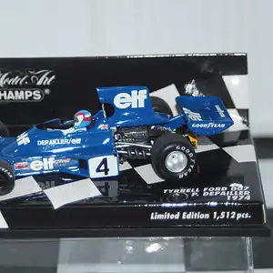 Minichamps tyrrell ford 007 1974 p.depailler 400 740004 diecast 1:43