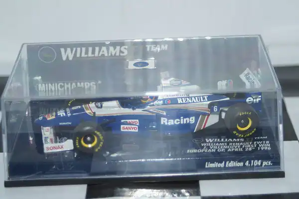 Minichamps williams renault fw18 j.villeneuve 1st win 400 960206 1:43