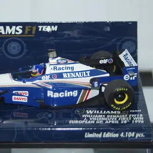 Minichamps williams renault fw18 j.villeneuve 1st win 400 960206 1:43