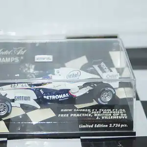 Minichamps bmw sauber f1.06 j. villeneuve 400 060117 diecast 1:43