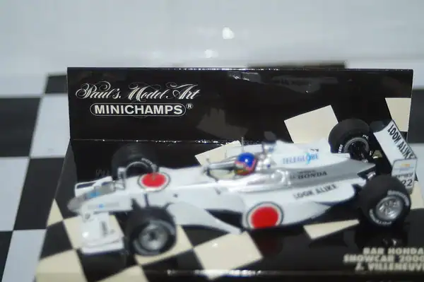 Minichamps bar honda showcar j. villeneuve 430 000072 diecast 1:43