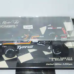 Minichamps tyrrell ford 012 1984 bellof 400 840004 diecast 1:43
