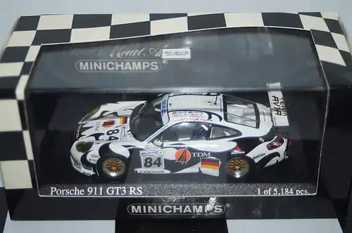 Minichamps porsche 911 gt3 rs 24h le mans 2004 #84 ref 400 046984,1:43