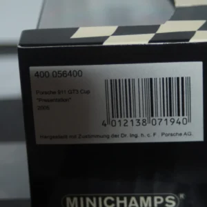 Minichamps porsche 911 gt3 "presentation" 2005, 400 056400 ,1:43