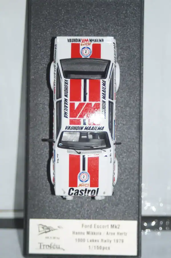 Trofeu ford escort mk2 1000 lakes rally #2 1979 mikkola rr.fi 36 1/43