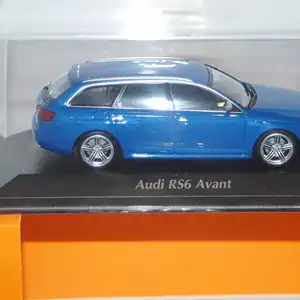 Maxichamps audi rs6 avant blue matallic 2007 minichamps 1:43 940 017211