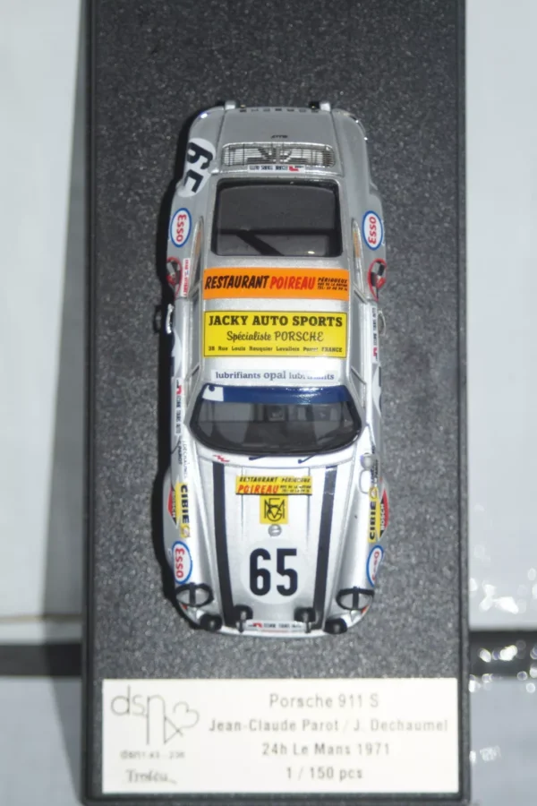 Trofeu porsche 911 s 24hr le mans 1971 #65 j-c parot dsn-236 1/43