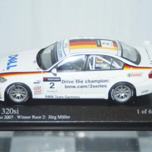 Minichamps bmw 320si germany wtcc brno 2007 #2 muller 1:43, 400 072602