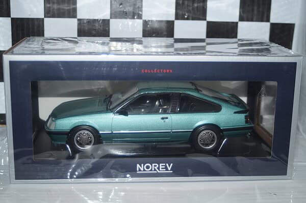 Norev opel monza 2.5 e beryll green 1983 1:18 scale 183643 ltd