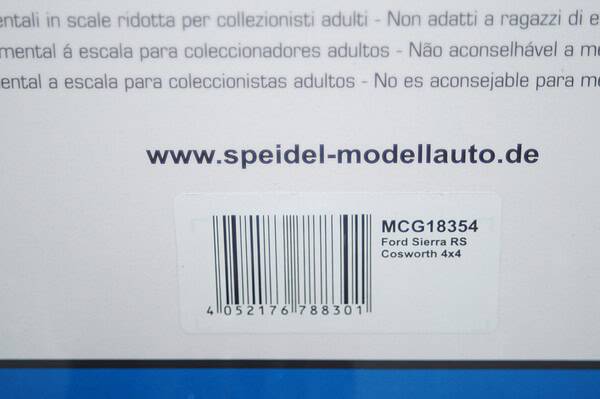 Model car group ford sierra cosworth 4 x 4 maroon mcg18354