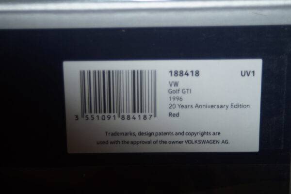 Norev volkswagen golf mk3 gti 1996 20yrs anniversary 1:18 scale 188418