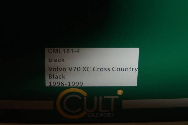 Cult scale models volvo v70 xc cross country black 96-99 1:18 cml181-4