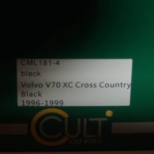 Cult scale models volvo v70 xc cross country black 96-99 1:18 cml181-4