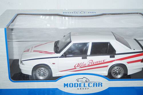Model car group alfa romeo 75 evolutione 1987 white mcg18430 1:18
