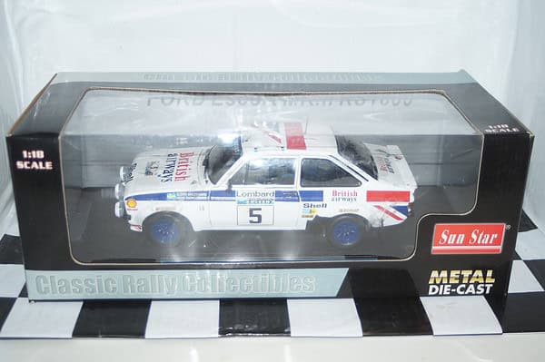 Sunstar ford escort mk2 portugal rally 1979 winner mikkola ref 4440 1:18