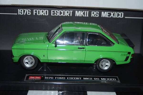 Sunstar ford escort mk2 rs mexico signal green 1976 4635r 1:18