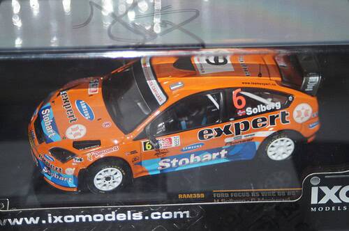 Ixo ford focus rs wrc 08 4th rally norway 2009 solberg #6 (signed) ram359 1/43rd