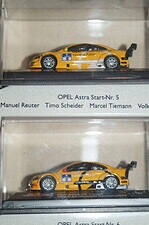 Schuco opel astra v8 coupe 2 car set #5 & #6 ref 21757 1:76 plastic