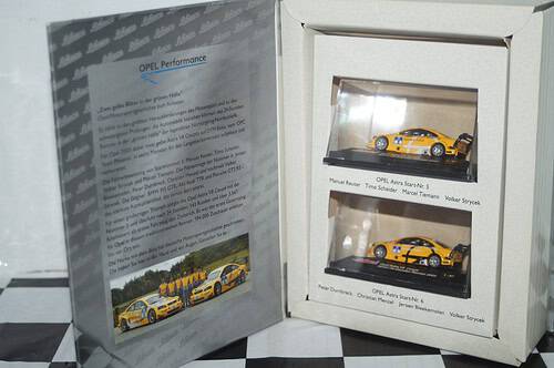 Schuco opel astra v8 coupe 2 car set #5 & #6 ref 21757 1:76 plastic