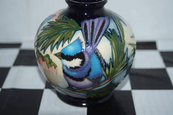 Moorcroft ashgrove lidded jar dish paul hilditch 10cm unboxed from 2011