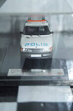 Premium x saab 900i swedish police 1987 1:43 diecast prd450