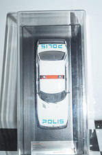 Premium x saab 900i swedish police 1987 1:43 diecast prd450