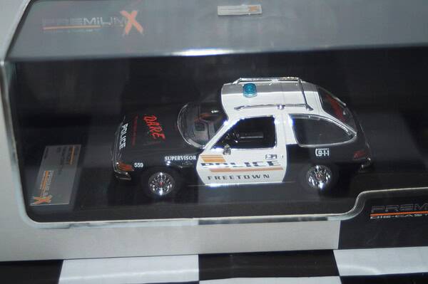 Premium x chevrolet bel air "chicago police" 1973 1:43 diecast prd235