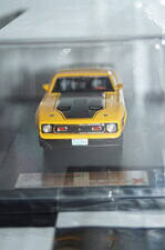 Premium x ford mustang mach 1 1971 yellow 1:43 diecast prd397j