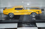 Premium x ford mustang mach 1 1971 yellow 1:43 diecast prd397j