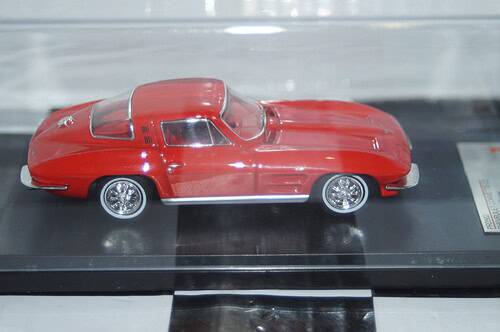 Premium x chevrolet corvette c2 stingray sport coupe 1964 in red 1:43 prd562