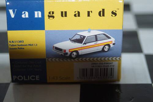 Vanguards talbot sunbeam mkii 1.3 sussex police  va11303 1:43
