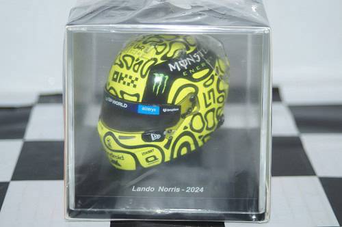 Spark mclaren helmet worn by lando norris in 1/5 scale ref  5hf141