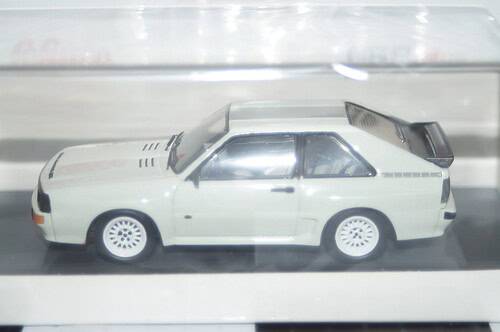 Schuco audi quattro sport 1985 in white 1:43 pro.r43 43u00099 (spark)