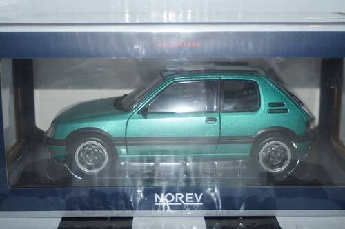 Norev peugeot 205 gti griffe 1991 green 1:18 scale 184847