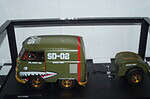 Solido volkswagen kool kombi 2023 army fighter with trailer 2023 1:18 s1810901