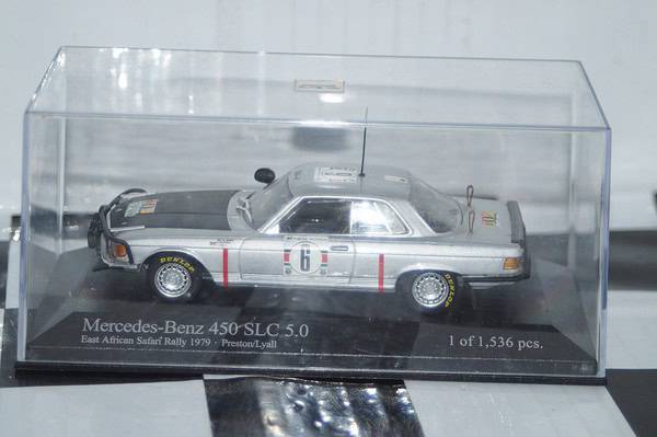 Minichamps mercedes 450 slc 5.0 east african rally 1979 #6 ,1:43