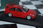 Minichamps ford escort cosworth red in dealer box -missing wing mirror