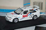 Minichamps ford escort cosworth red in dealer box -missing wing mirror