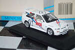 Minichamps ford escort cosworth red in dealer box -missing wing mirror