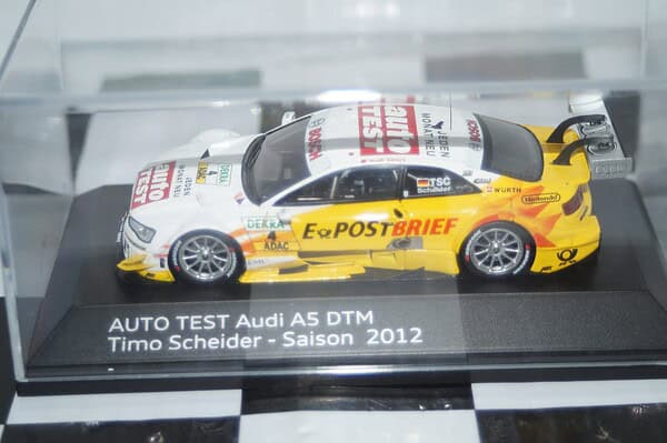 Spark (based) dealer audi a5 dtm auto test, t.scheider 2012 (signed) in 1:43