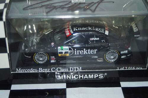 Minichamps mercedes c-class 2004 dtm #7 g.paffett (signed) 400 043407